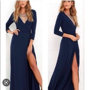 XL Navy Lulu’s Garden District wrap dress